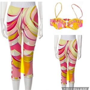 Emilio Pucci capri leggings and bralette set